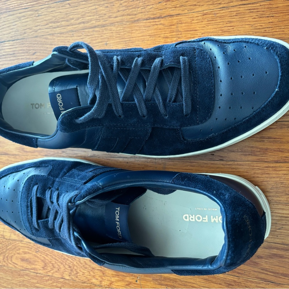 Tom Ford Men's Dark Blue Sneakers - Picture 7 of 13